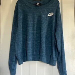 Nike 3XL Vintage Gym Blue Crewneck Pullover Top
